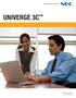 UNIVERGE 3C. NEC Corporation www.nec.com