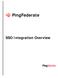 PingFederate. SSO Integration Overview