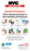 Harmful Products: NYC s Residential Guide to Safe Handling and Disposal