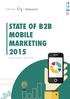 STATE OF B2B MOBILE MARKETING 2015