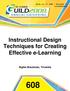 Instructional Design Techniques for Creating Effective e-learning