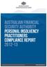 Personal insolvency practitioners compliance report 2012-13. Contents