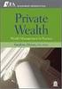 Private Wealth Management Price List 2009. Main service of Private Wealth Management