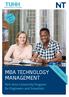MBA TECHNOLOGY MANAGEMENT