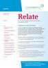 Relate. Contributory State pensions. May 2012. Contents. The journal of developments in social services, policy and legislation in Ireland