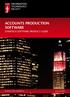 ACCOUNTS PRODUCTION SOFTWARE CHARTECH SOFTWARE PRODUCT GUIDE