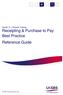 Oracle 12 Finance Training Receipting & Purchase to Pay Best Practice Reference Guide