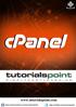About the Tutorial. Audiences. Prerequisites. Copyright and Disclaimer. cpanel