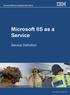 Government Efficiency through Innovative Reform. Microsoft IIS as a. Service Definition