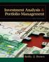 Investment Analysis & Portfolio Management