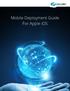 Mobile Deployment Guide For Apple ios