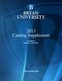 2013 Catalog Supplement
