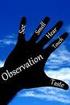Observation that involves