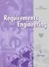 Requirements Engineering: Artefact-Based Customisation. Daniel Méndez Fernández