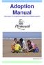 Adoption Manual. Information for prospective adopters and adoptive parents