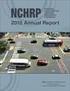 NATIONAL COOPERATIVE HIGHWAY RESEARCH PROGRAM NCHRP REPORT 537. Recommended Guidelines for Curb and Curb Barrier Installations