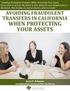 AVOIDING FRAUDULENT TRANSFERS