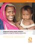 CARE Family Health. Integrated Family Health Initiative: Catalysing change for healthy communities PROGRAM SUMMARY