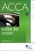 Paper F5. Performance Management. Monday 1 December 2014. Fundamentals Level Skills Module. The Association of Chartered Certified Accountants