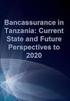 Bancassurance in Tanzania: Current State and Future Perspectives to 2020