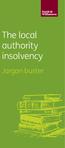 The local authority insolvency. Jargon buster