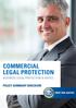 COMMERCIAL LEGAL PROTECTION BUSINESS LEGAL PROTECTION & ADVICE POLICY SUMMARY BROCHURE