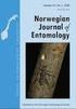 Norwegian Journal of Entomology