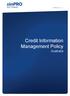 Credit Information Management Policy Australia