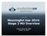 Meaningful Use 2014: Stage 2 MU Overview. Scott A. Jens, OD, FAAO October 16, 2013