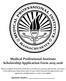 Medical Professional Institute Scholarship Application Form 2015-2016