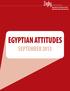 EGYPTIAN ATTITUDES SEPTEMBER 2013