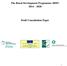 The Rural Development Programme (RDP) 2014 2020. Draft Consultation Paper