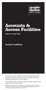 Accounts & Access Facilities