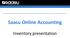 Saasu Online Accounting. Inventory presentation