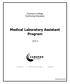 Medical Laboratory Assistant Program