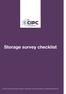 Storage survey checklist