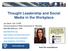 Thought Leadership and Social Media in the Workplace