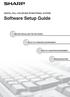 DIGITAL FULL COLOR MULTIFUNCTIONAL SYSTEM. Software Setup Guide