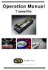 Operation Manual. Trans-Flo