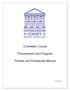 Charleston County. Procurement Card Program. Policies and Procedures Manual