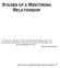 STAGES OF A MENTORING RELATIONSHIP