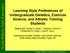 Learning Style Preferences of Undergraduate Dietetics, Exercise Science, and Athletic Training Students