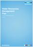 Water Resources Management Plan