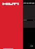 PP 10/PP 25. Käyttöohje Instrukcja obsugi. Návod k obsluze Návod na obsluhu Használati utasítás. Printed: 07.07.2013 Doc-Nr: PUB / 5070154 / 000 / 00