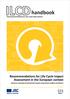 ILCD Handbook: Recommendations for Life Cycle Impact Assessment in the European context