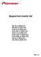 Supported media list