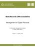 State Records Office Guideline. Management of Digital Records