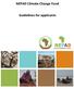 NEPAD Climate Change Fund. Guidelines for applicants