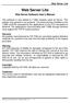 Web Server Lite. Web Server Software User s Manual