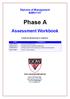Diploma of Management BSB51107. Phase A. Assessment Workbook. Includes the following units of competency: